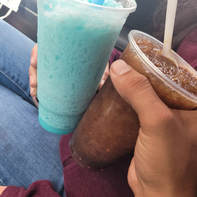 Raspado Cotton Candy and Tamarindo