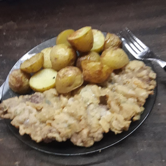 Papas Al Horno Con Una Marinera