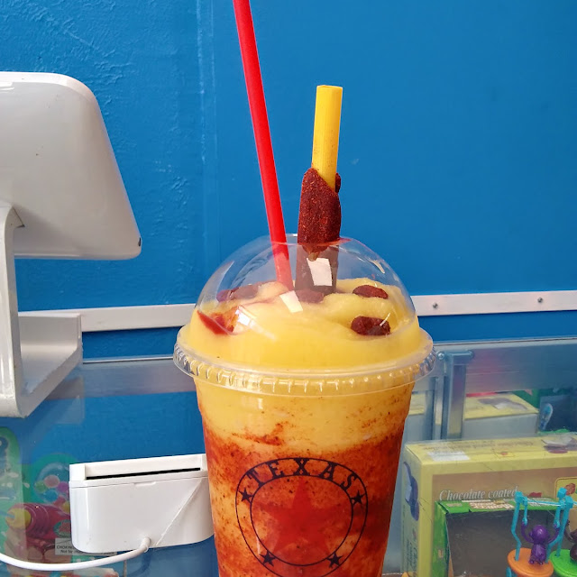Mango Smoothie with Chili Sauce