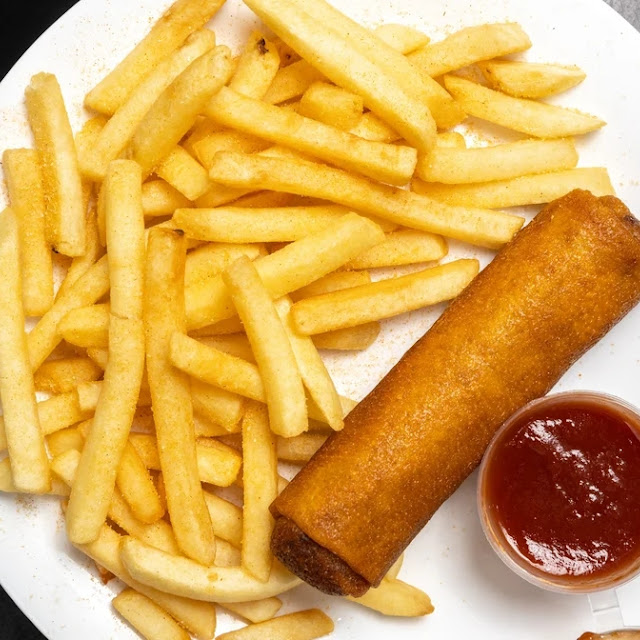 Spring Roll & Chips