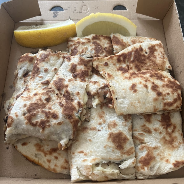 Chicken Mushroom and Cheese Gozleme