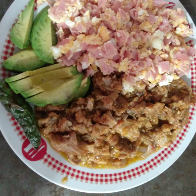 Huevos Con Jamón Y Chicharrón Con Aguacate