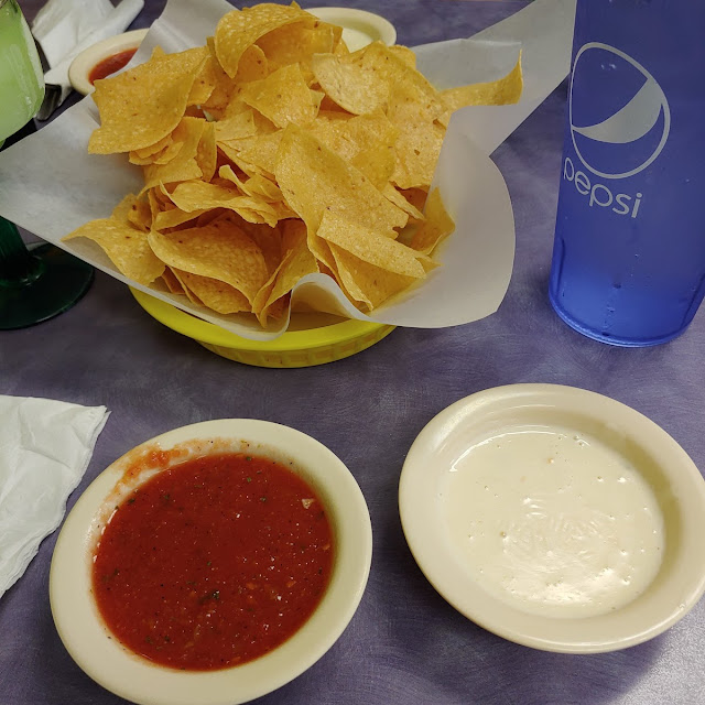 Chips Salsa and Queso