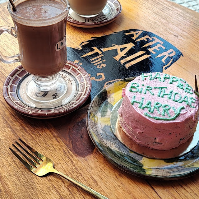 Chocolatada Frappé Y Torta Happy Birthday Harry