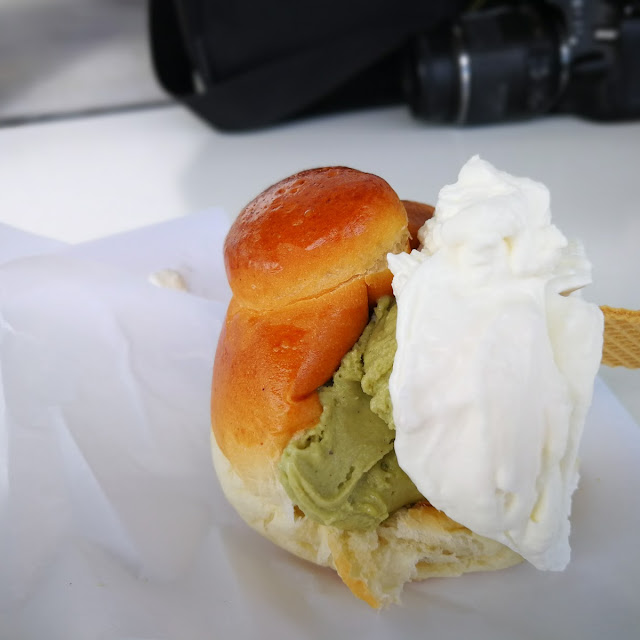 Briosc Con Gelato Pistacchio E Panna