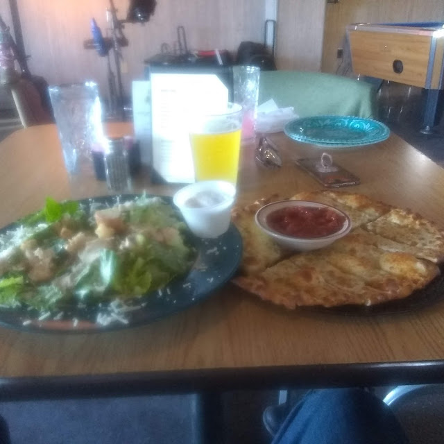 Ceasar Salad with Cheesey Bread