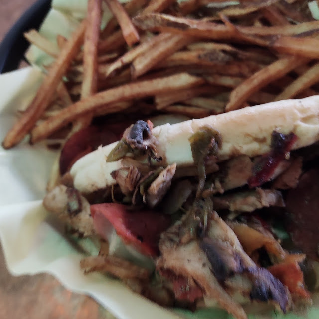 Lazy Lizard Philly and Fries