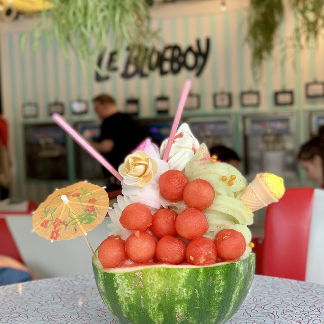 Water Melon and Different Ice Cream