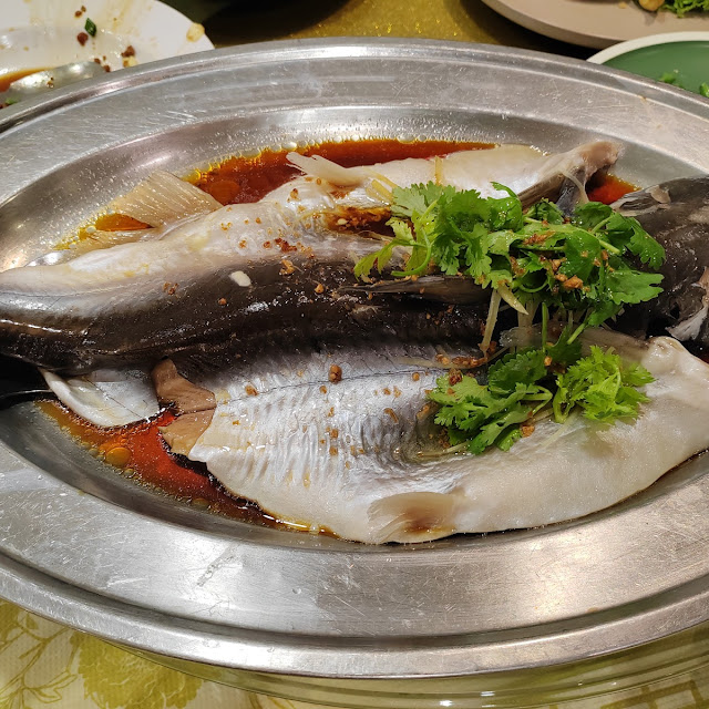 Steamed Golden Garlic Fish