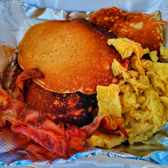Pancakes and Bacon & Egg