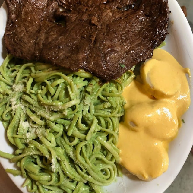 Tallarin Verde Con Bistec