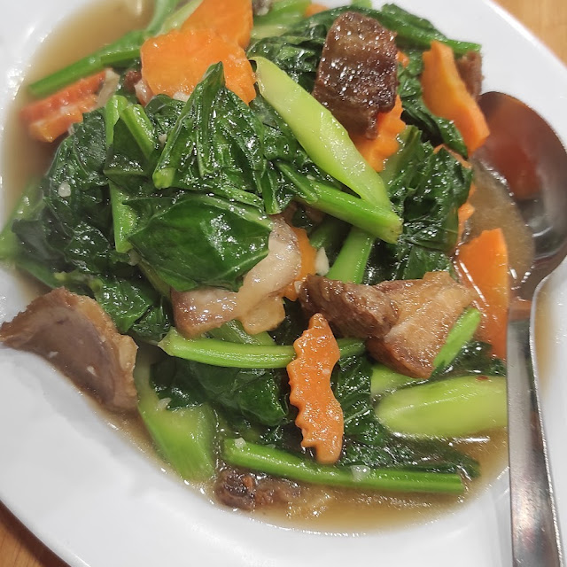 咸肉炒芥兰