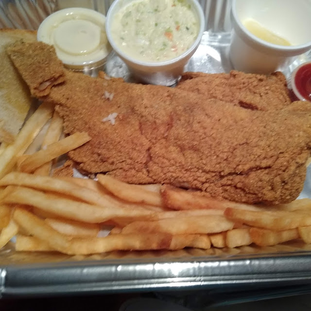 Fried Catfish with Coleslaw