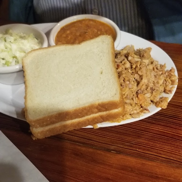 Hash with Rice and BBQ with White Bread