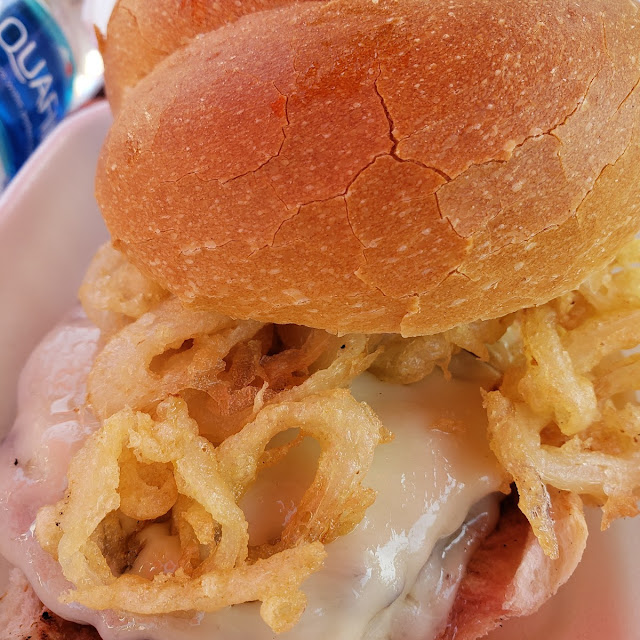 Cheese Burger with Onions