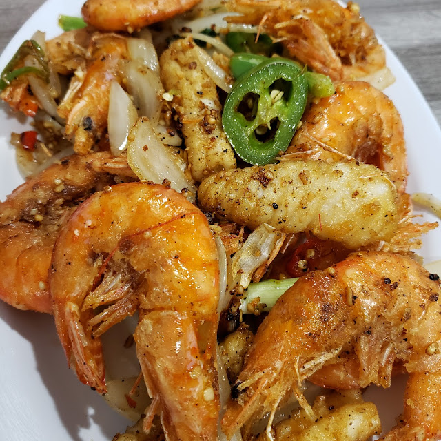 Salt N Pepper Shrimp and Squid