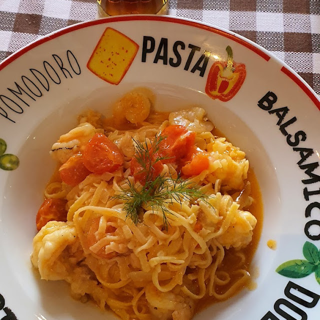 Gambas In Tagliatelle