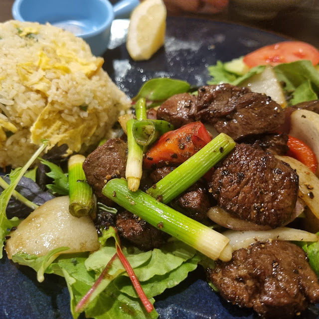 Shaking Beef with Fried Rice