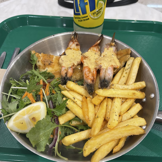 Grilled Hoki and Shrimp