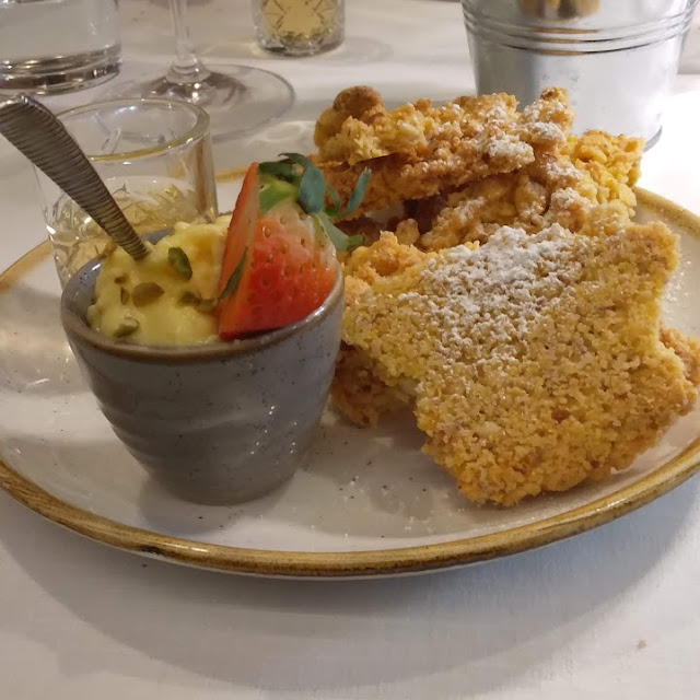 La Nostra Sbrisolona Con Crema Pasticcera E Grappa Di Amarone
