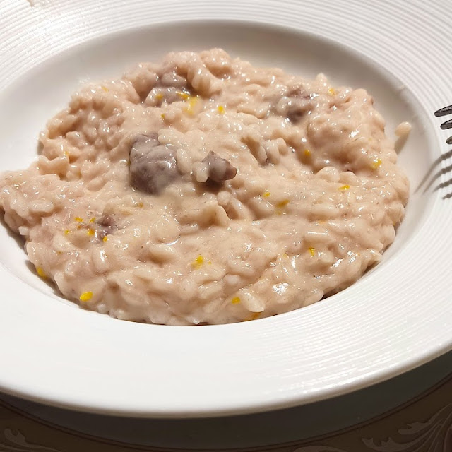 Risotto Salsiccia E Buccia D'arancia Grattugiata