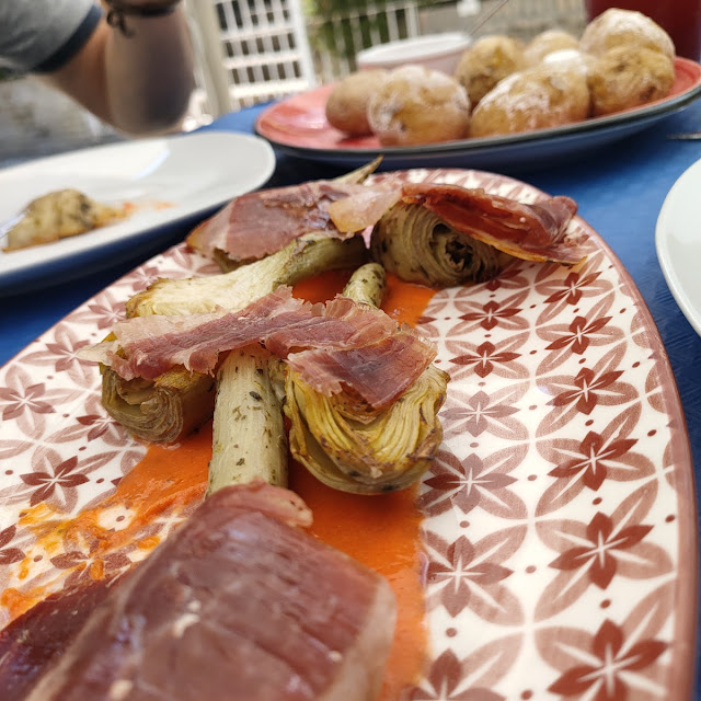 Alcachofas Con Jamon