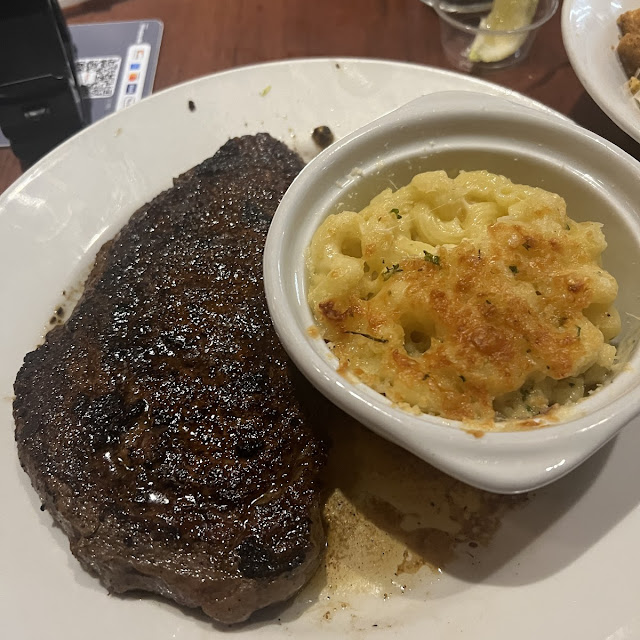 Ribeye and Mac N Cheese