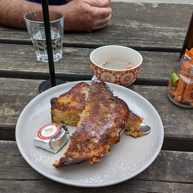 Toasted Banana Bread with Butter
