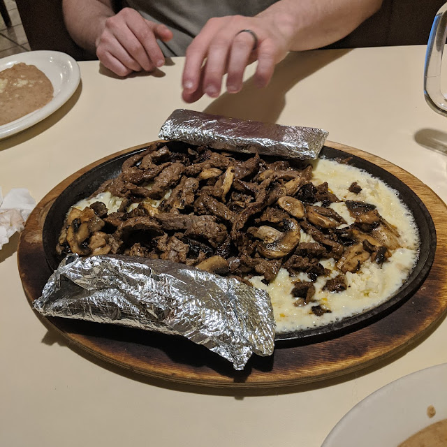 Steak Flaming Cheese for 2