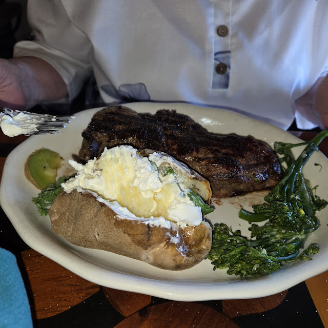 New York Steak with Baked Potato