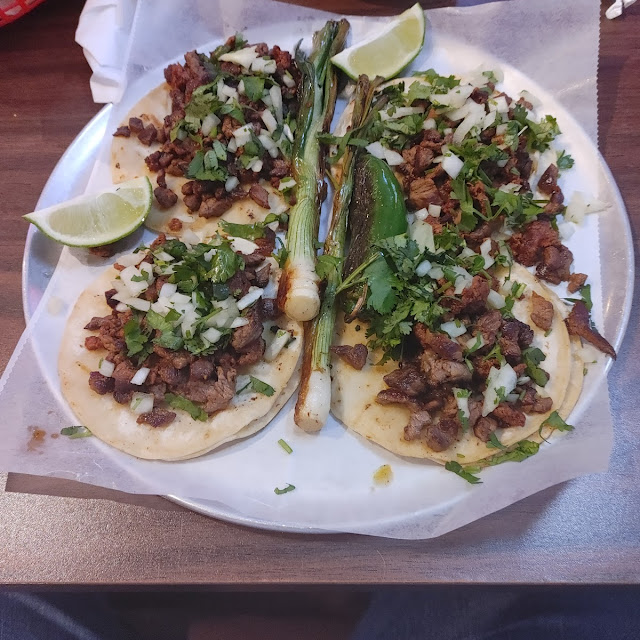 Authentic Mexican Tacos Steak and Chorizo
