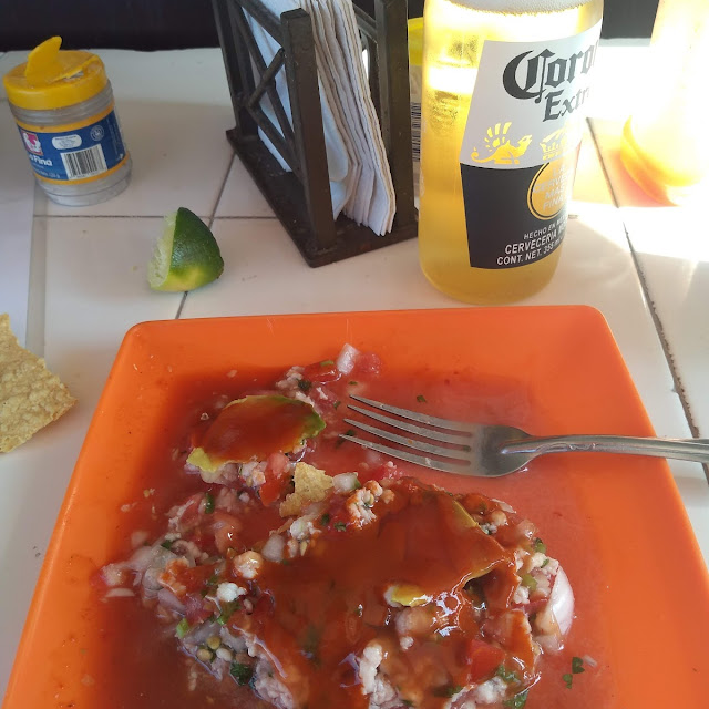 Rica Tostada de Ceviche