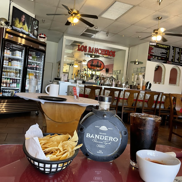 Fresh Made Corn Tortillas and Salsa with a Strawberry Margarita with Bandero Tequila