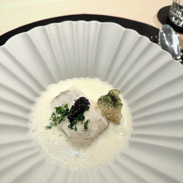 Turbot with Fermented Milk and Sevruga Caviar