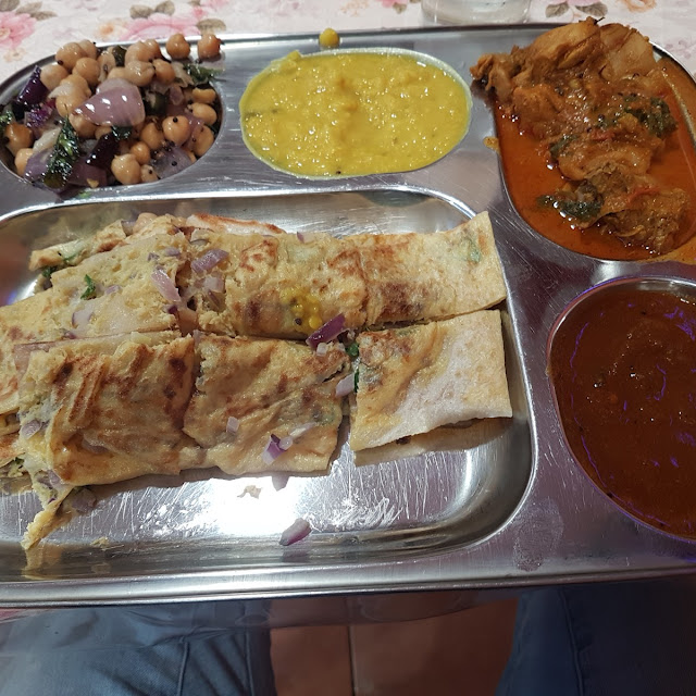 Parotta with Fish Curry