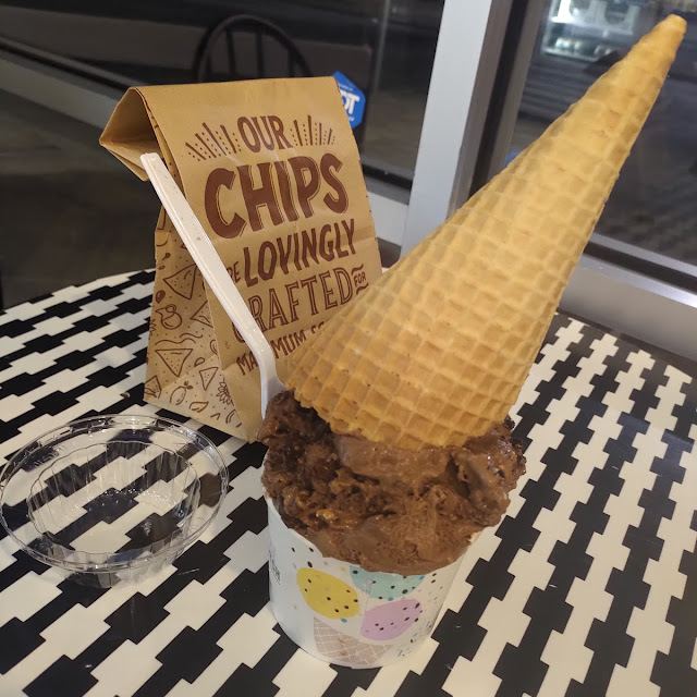Dark Chocolate Ice Cream Cone