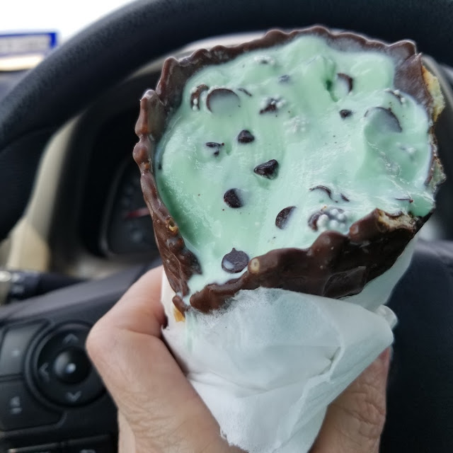 Mint with Snow Caps and Chocolate Chips