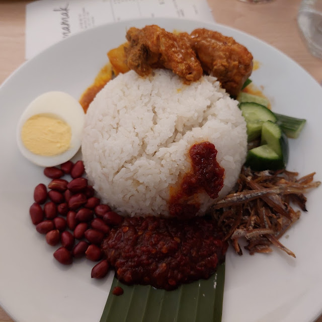 Nasi Lemak Squid Sambal