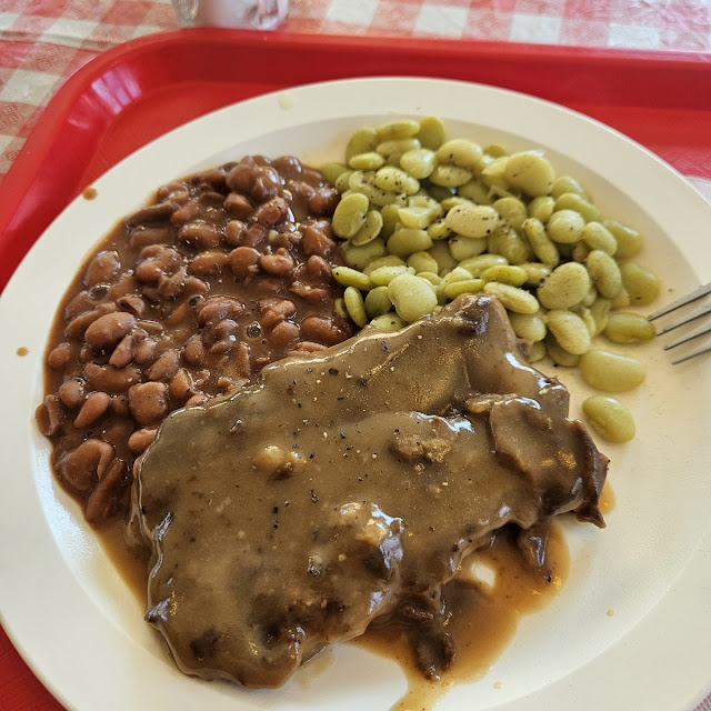 Steak Lima and Brown Beans