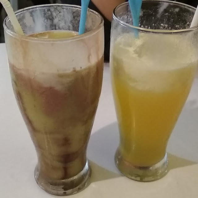 Avocado Float and Orange Float
