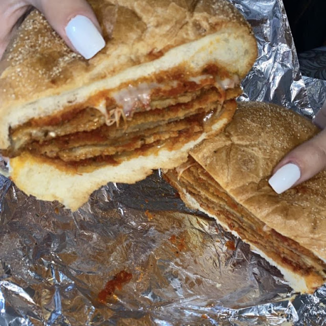 Hot Italian Eggplant Sandwich