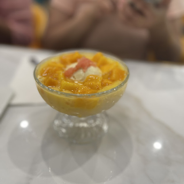 Strawberry Lychee Jelly and Mango Ice Cream Sundae
