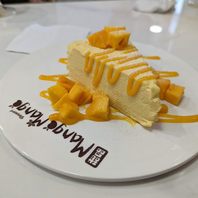 S1 Mango Mille Crepe Cake Slice