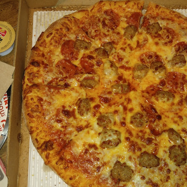Pepperoni and Sausage Pizza