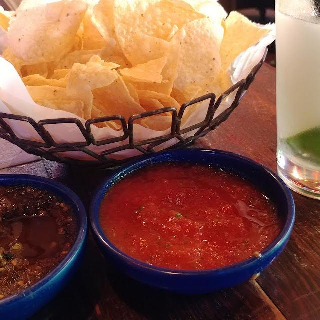 Frozen Lime Margarita and Complimentary Chips and Salsa