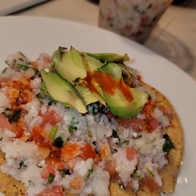 Tostada De Ceviche De Pescado
