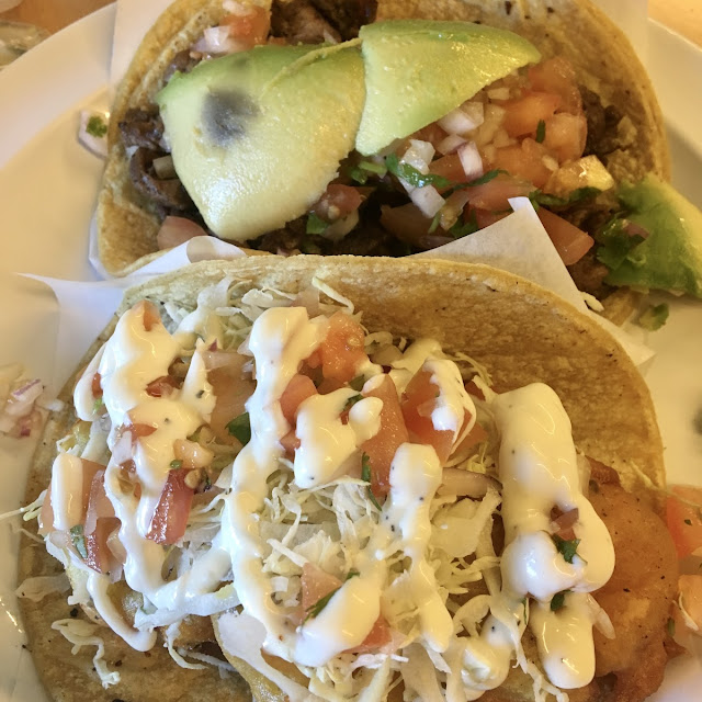Fish Taco and Carne Asada Taco
