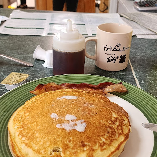 Blueberry Pancakes and Bacon