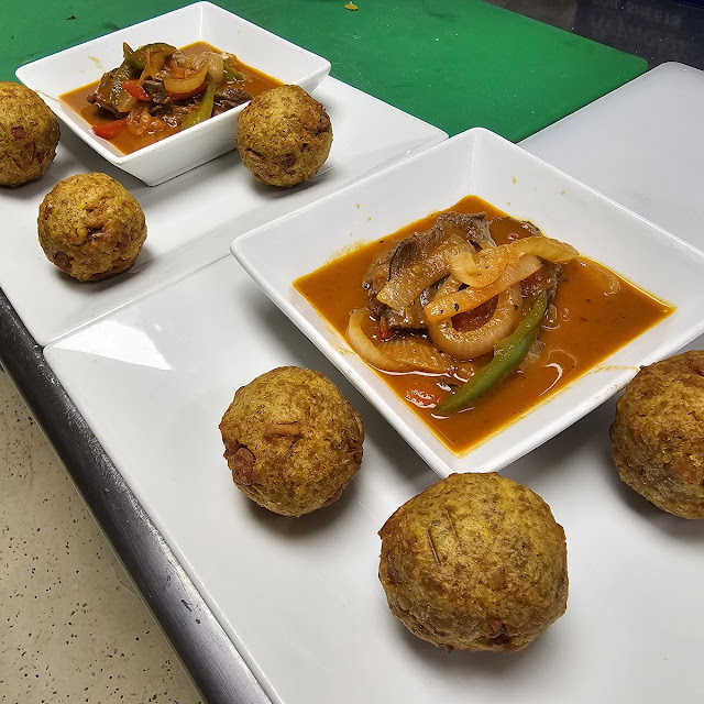 Bolon Made of Green Plantain Breakfast
