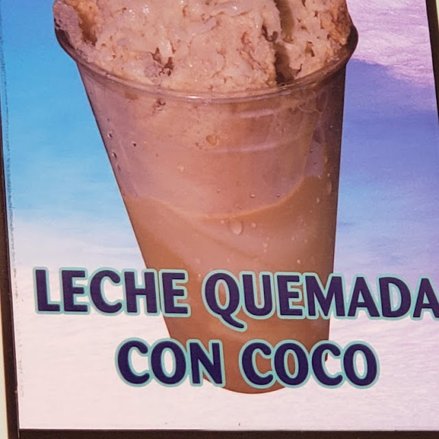 Raspado De Leche Quemada Con Coco